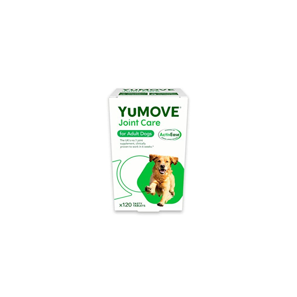 YuMOVE Adult Dog | Joint Supplement for Adult Dogs, with Glucosamine, Chondroitin, Green Lipped Mussel | Aged 6 to 8 | 120 Tablets