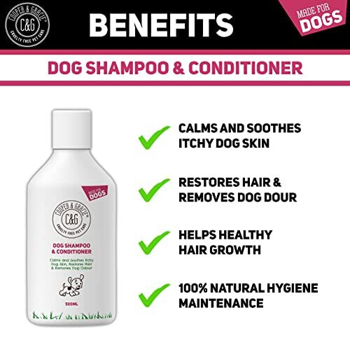 Dog Shampoo & Conditioner 500ML AntiBacterial AntiFungal Calms