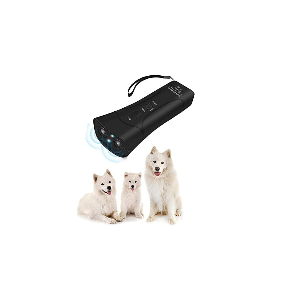 Anti Barking Device - Bark Begone - Ultrasonic Dog Barking Deterrent & 3 in 1 Bark Control Tool, Pet Training Device, Handheld Trainer, Stop Barking &