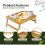 Bamboo Bed Tray Foldable Legs, Breakfast Tray for Sofa Desk Snack Tray 7