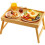 Bamboo Bed Tray Foldable Legs, Breakfast Tray for Sofa Desk Snack Tray 1