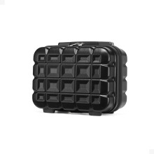 (13 inch) Black Lightweight ABS Hard Shell Luggage with TSA Lock 4 Spinner Wheels