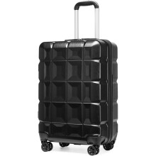 (20 inch) Black Lightweight ABS Hard Shell Luggage with TSA Lock 4 Spinner Wheels