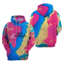 (6-7Years) I Am Kenough Barbie Movies Tie-Dye Hoodies Kids Hooded Pullover Long Sleeve Sweatshirt Drawstring Pockets Tops