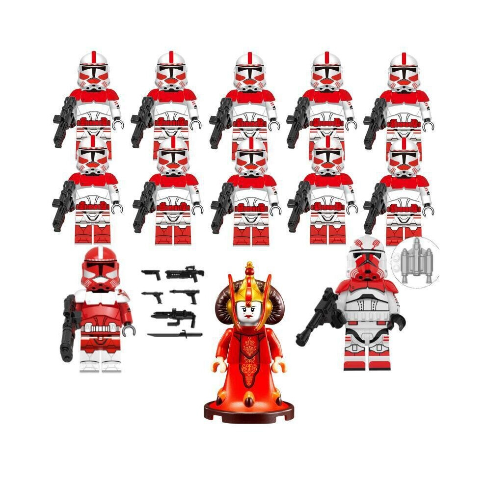 13Pcs Fit Lego Star Wars Amidala  Trooper Minifigures Kids Toys