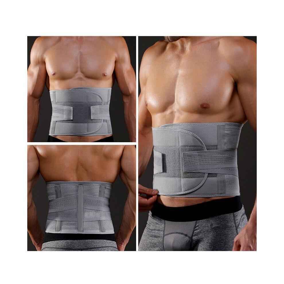 (  Gray,   L) Umbilical Navel Hernia Belt for Men & Women Abdominal Support Binder Waist Brace