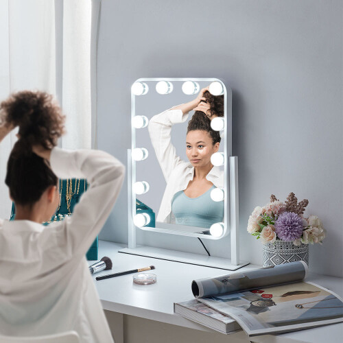 Living And Home Hollywood Vanity Makeup Mirror with 12LED Bulbs 2