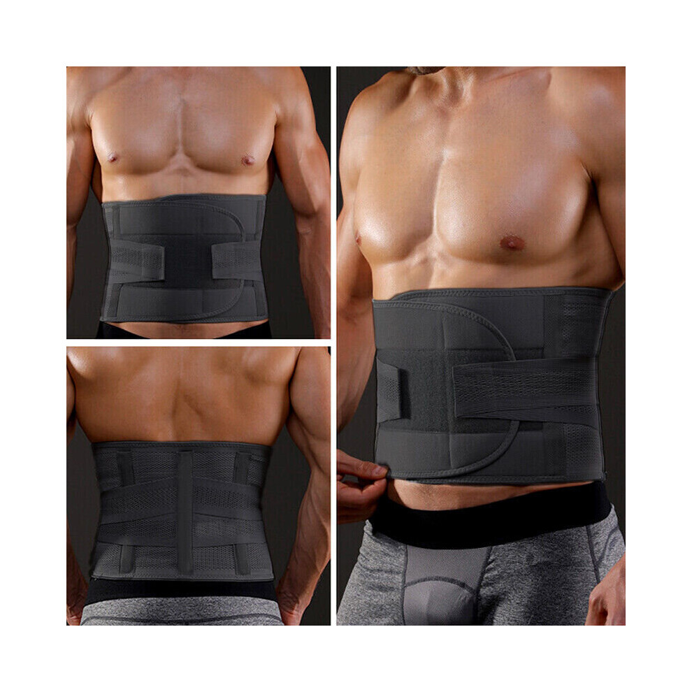 (  Black,   XL) Umbilical Navel Hernia Belt for Men & Women Abdominal Support Binder Waist Brace