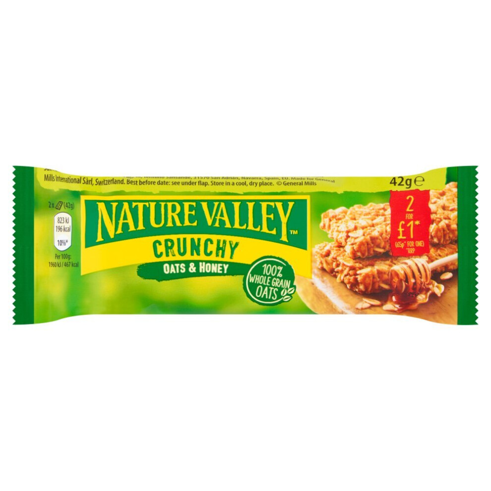 Nature Valley Crunchy Oats & Honey 42g ( pack of 18 )