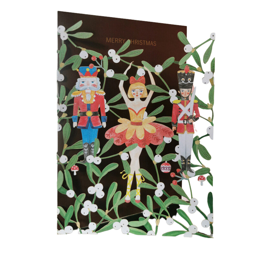 Paper Cut Art The Nutcracker Toys Christmas Greeting Card By Alljoy Cards