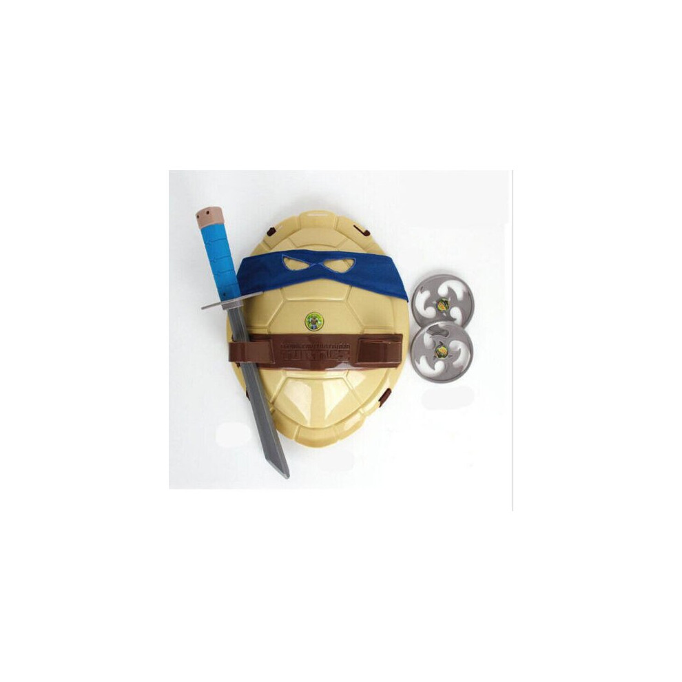 Flemye ( Leonardo) Kids Boys Act Tmnt Teenage Mutant Ninja Turtles Costume Shell/Weapon Toy Gifts