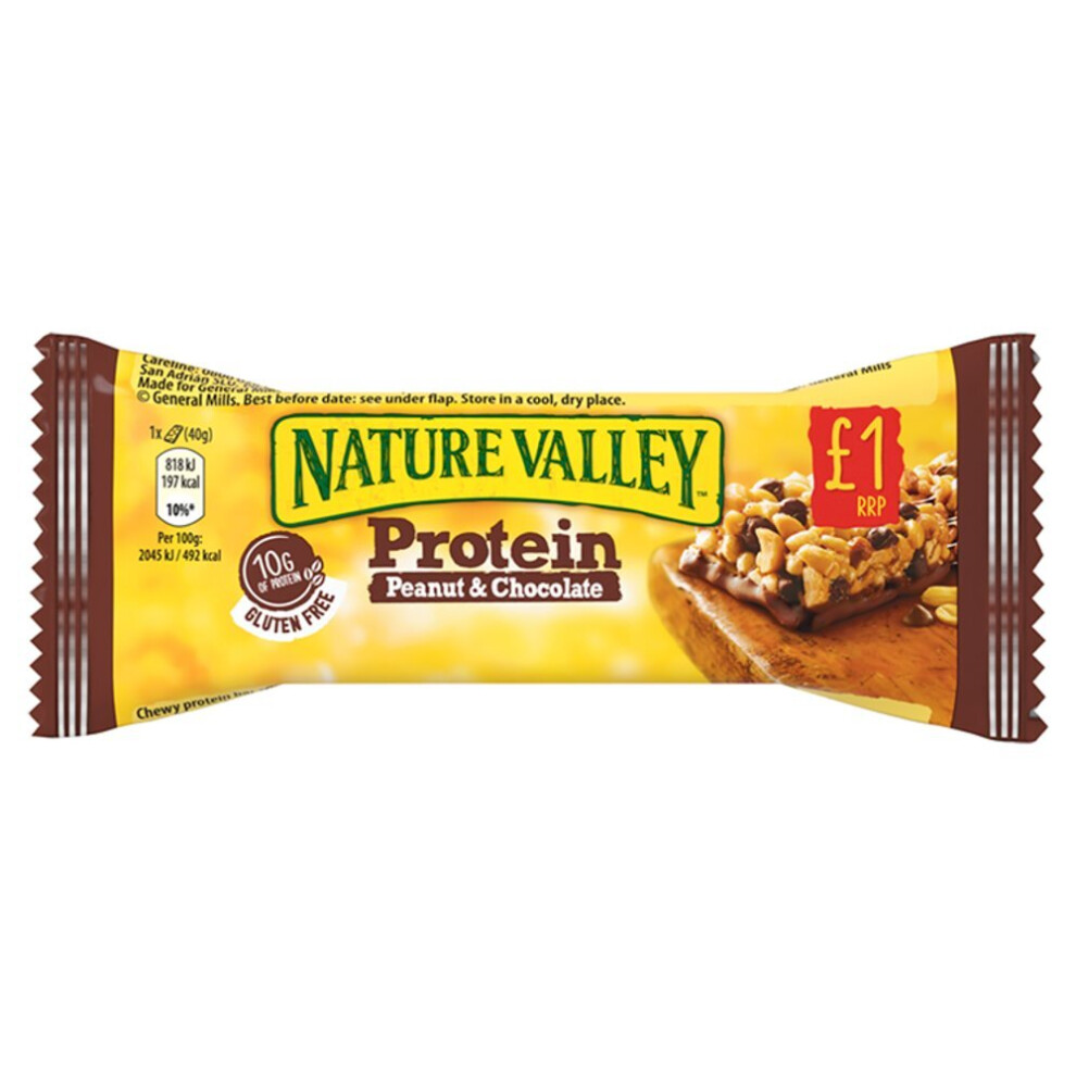 Nature Valley Protein Peanut & Chocolate 40g ( pack of 12 )