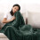 (Mint Green, Double) Moonlight Bedding Large Mink Blanket Multi-use Pet Fleece Throw 2