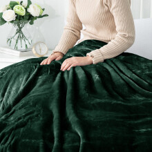 (Mint Green, Single) Moonlight Bedding Large Mink Blanket Multi-use Pet Fleece Throw