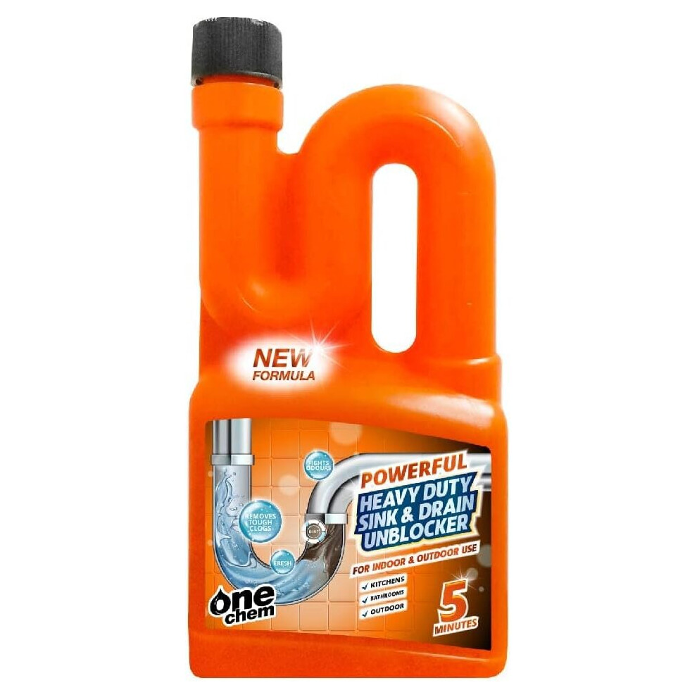 One Chem Heavy Duty Sink And Drain Unblocker 750Ml