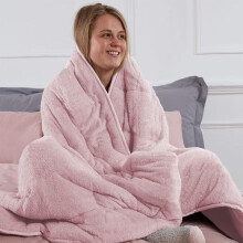 (Pink, King) Moonlight Bedding Large Mink Blanket Multi-use Pet Fleece Throw
