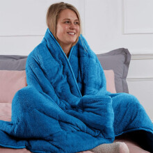 (Teal, Super King) Moonlight Bedding Large Mink Blanket Multi-use Pet Fleece Throw