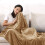 (Beige, Super King) Moonlight Bedding Large Mink Blanket Multi-use Pet Fleece Throw 3