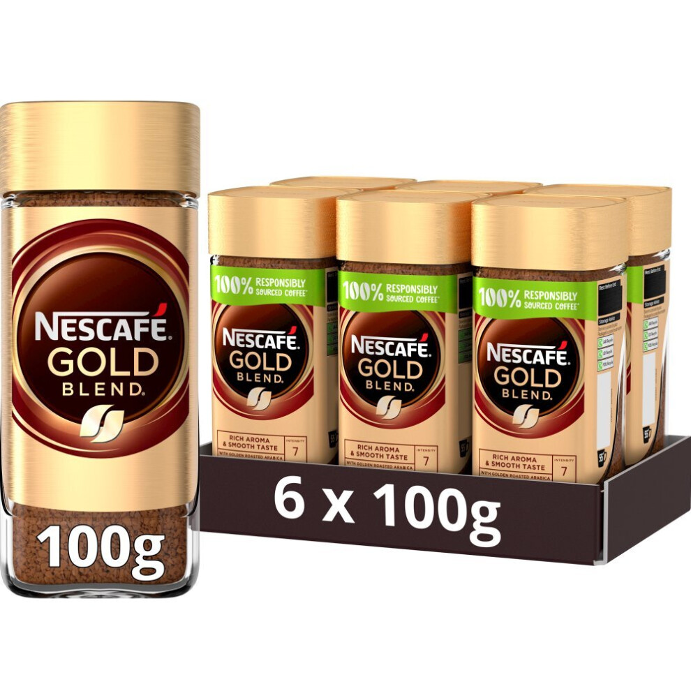 Nescafe Nescafé Gold Blend Instant Coffee 100G ( Pack Of 6 )