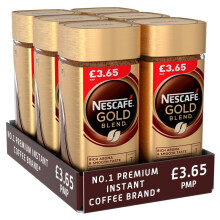 Nescafé Gold Blend Instant Coffee 95g Pack of 6 – Rich Aroma, Smooth Mountain-Grown Arabica Blend