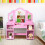 Casart 2 in 1 Kids Dressing Table with Foldable Mirror & Open Storage Shelves 9
