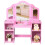 Casart 2 in 1 Kids Dressing Table with Foldable Mirror & Open Storage Shelves 1
