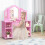 Casart 2 in 1 Kids Dressing Table with Foldable Mirror & Open Storage Shelves 8