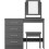 Nevada 4 Drawer Dressing Table Set - 3D Effect Grey 2