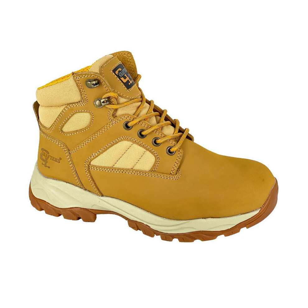 (44) Men Grafters Honey Action Nubuck Safety Ankle Boot Eva/Rubber Outsole 5050703625296