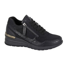 (4) Women CIPRIATA Ladies Zip Wedge Glamour Trainer TPR Sole