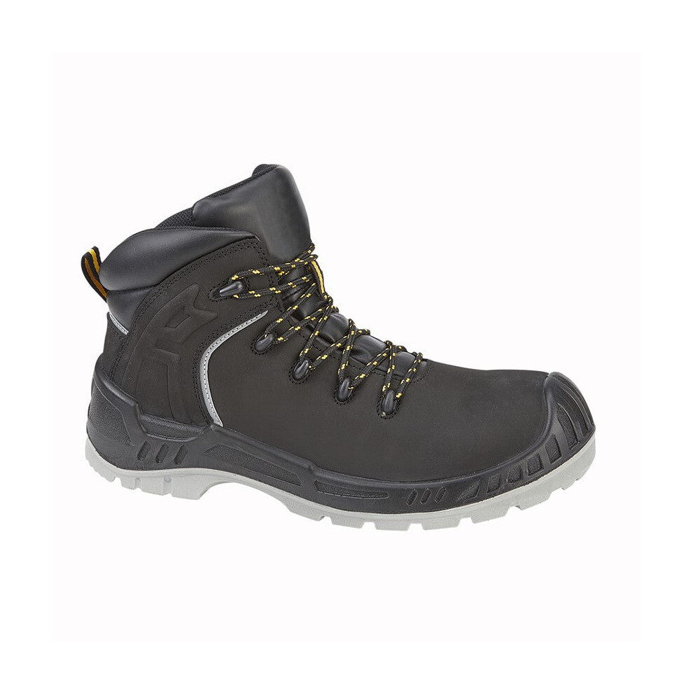 (44) Men Grafters Black Action Nubuck Fully Composite Safety Ankle Boot Pu Sole 5050703625388