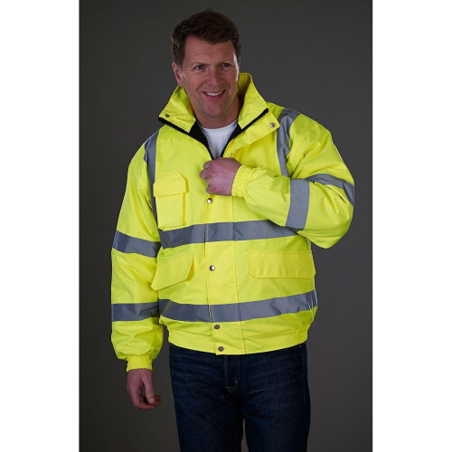 (L) Men YOKO Hi-Visibility Waterproof Bomber Jacket 0