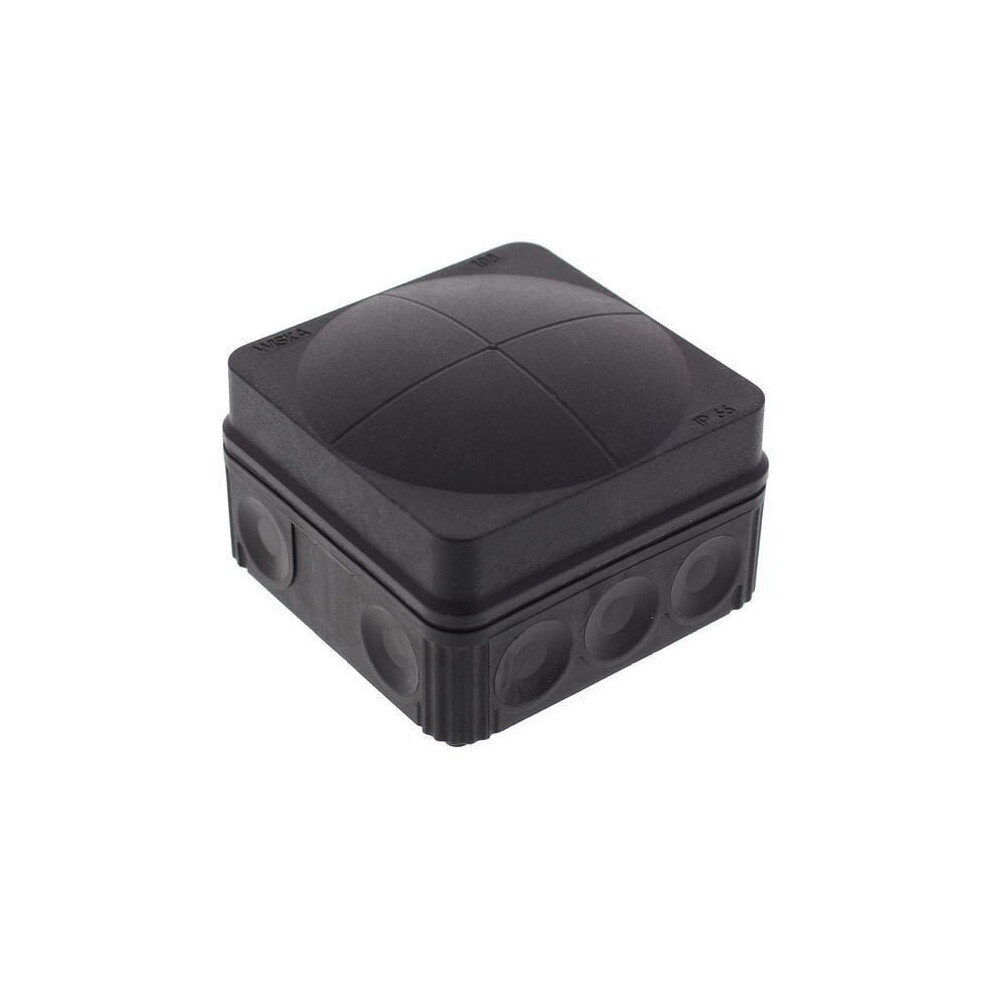 WISKA ADAPTABLE JUNCTION BOX ENCLOSURE BLACK 108 76MM X 76MM X 51MM  (10061999)