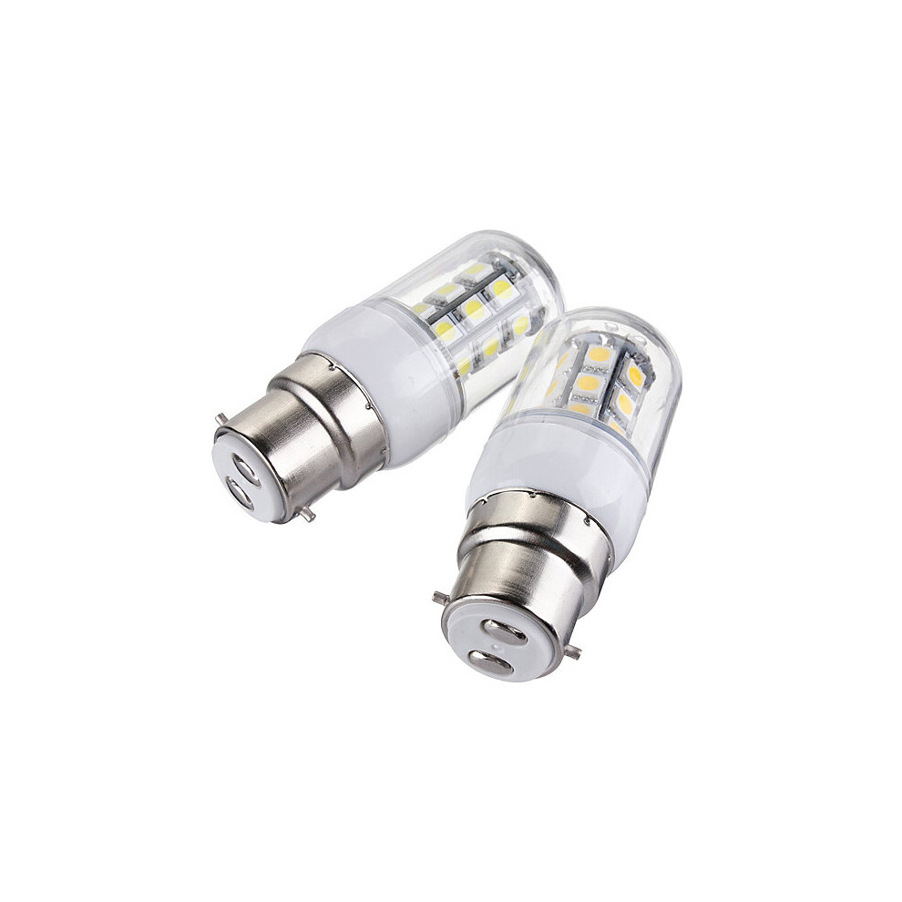 B22 LED Bulbs 12V 3W 27 SMD 5050 White/Warm White Corn Light