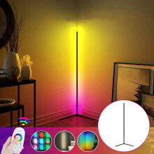 Colorful 3000K Dimming RGB Remote LED Floor Lamps Black White Floor Lamp Modern