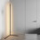 1.1/1.4/1.6M LED Dimmable Corner Floor Lamp with Remote Multicolor Black Housing 8