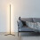 1.1/1.4/1.6M LED Dimmable Corner Floor Lamp with Remote Multicolor Black Housing 7