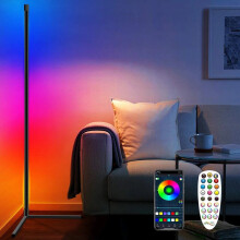 ARILUX Multicolor Smart Floor Lamp Atmosphere Lamp APP Control DIY Mode with Music Sync Timer Fuction Living Room Bedroom Atmosphere Li