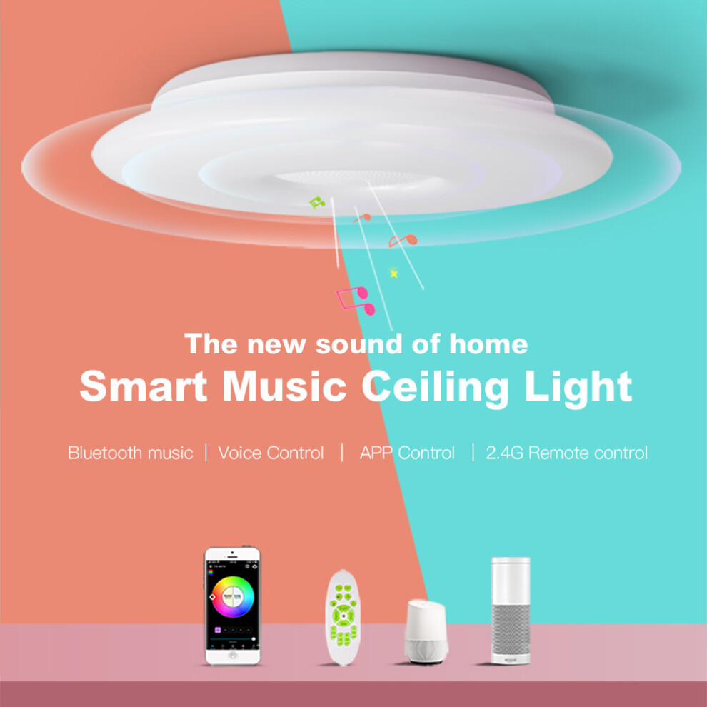 OFFDARKS Smart Ceiling Light LXD-XG36-SP WIFI Voice Control Bluetooth Speaker APP Remote Control Bedroom Kitchen Music Ceiling Lamp