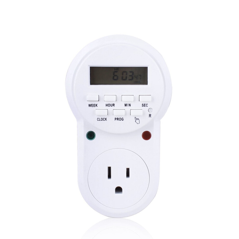 Digital Programmable Electronic Energy Saving Timer Socket Us Plug 190268758062