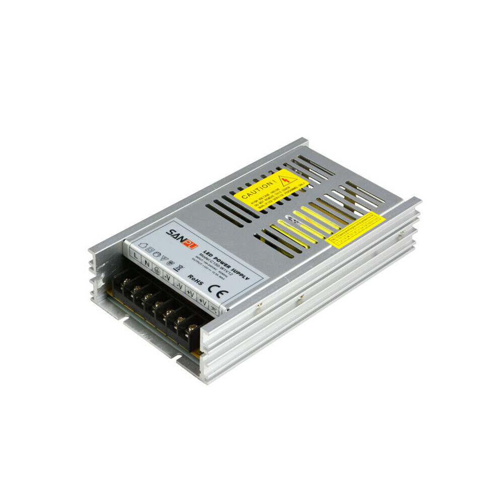 Ac110-240V To Dc12v 150W 12.5A Ultra Thin Lighting Transformer Non-Waterproof Driver For Led Strip 911788077750