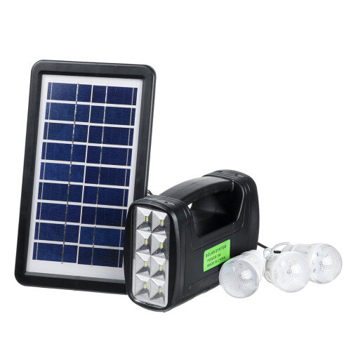 Portable Solar Generator System Emergency Light Outdoor Camping 3PCS Light Bulb 2