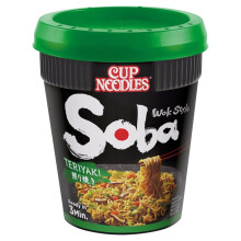 Nissin Soba Teriyaki Instant Wok Style Noodles Pot 90g ( pack of 8 )