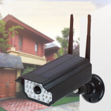 30LEDs Motion Sensor Solar LED Lights IP66 Waterproof Outdoor Dummy Security CCTV Dome Camera Night Lamp Built In 2000mAh Battery