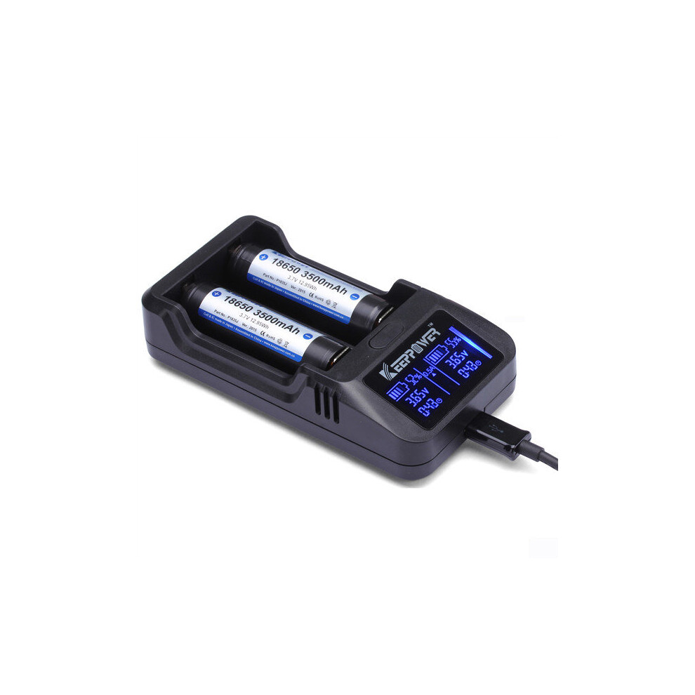 Keeppower L2 Lcd Display Intelligent Li-Ion Rechargeable Battery Charger 300023770097