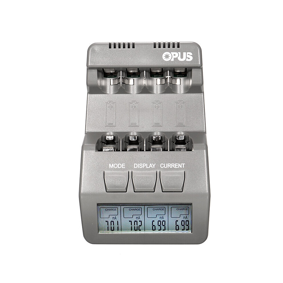 Opus Bt-C700 12V Lcd Display 4Slots Aa Aaa Nimh Nicd Rechargeable Battery Charger 300023707727