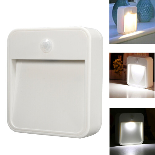 Battery Operated PIR Motion Sensor LED Wireless Night Light Security Wall Lamp 1
