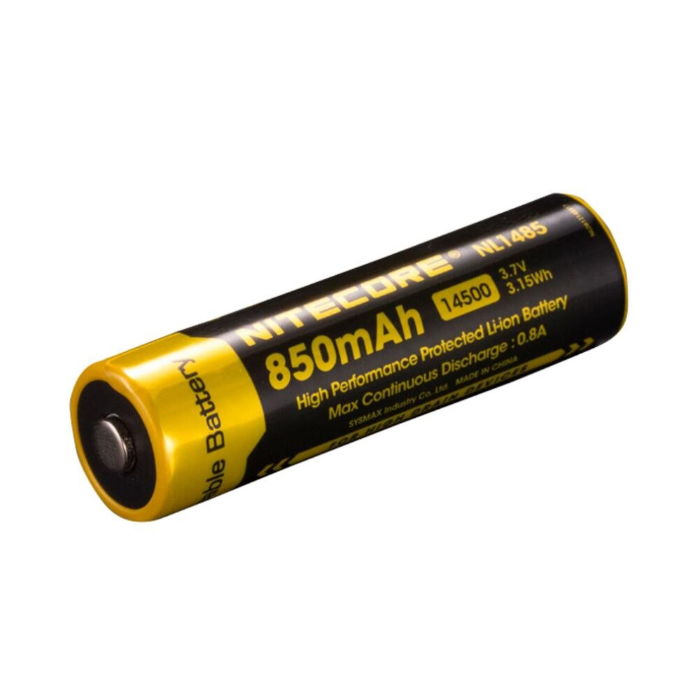 Nitecore Nl1485 850Mah 14500 High Performance Li-Ion Rechargeable Battery For Flashlight Power Tools 300023710680