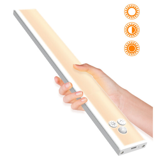 USB Charging Cabinet Light Human Body Infrared Sensing Wardrobe Lamp Adjustable Brightness Eyecare Cabinet Light with Three Modes