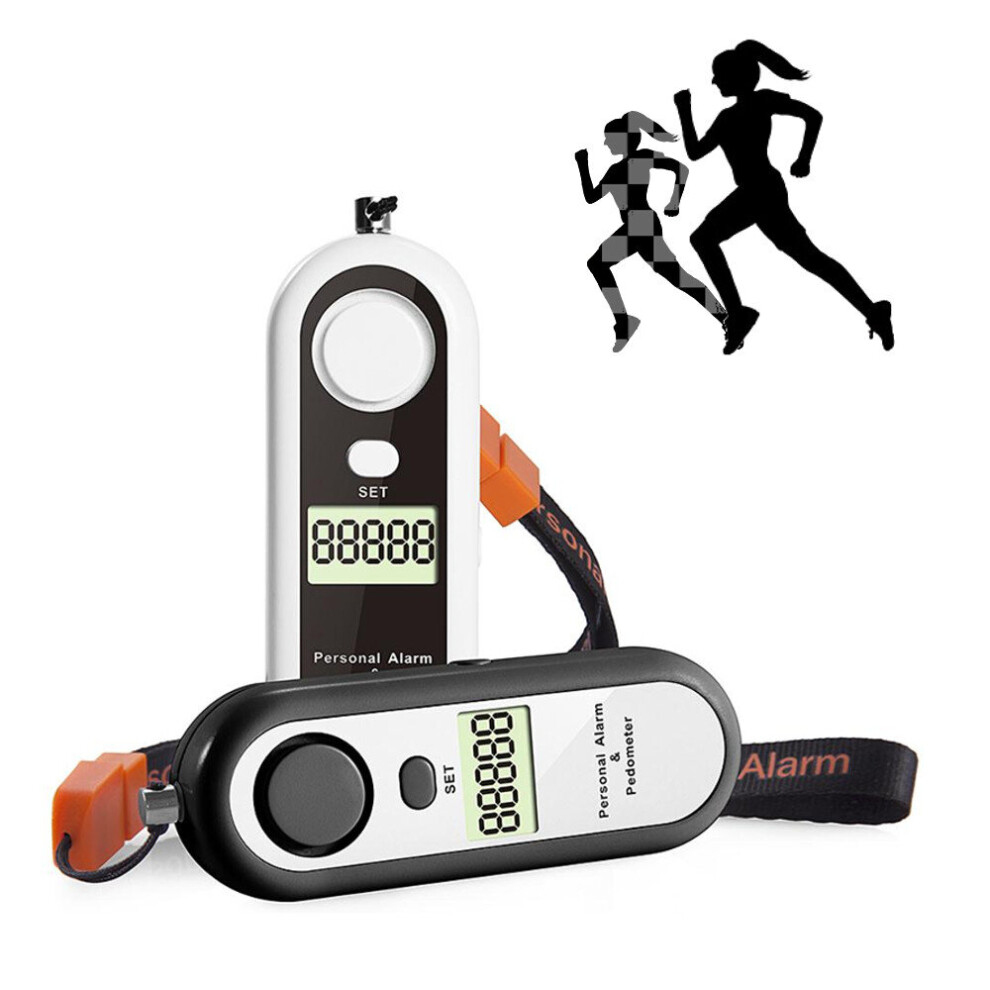 Xanes Msa-870 120Db Emergency Self Defense Personal Security Alarm & Pedometer & Mini Keychain Light 6900360311614